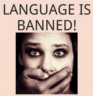 Language is banned